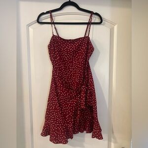 Princess Polly Red Polka Dot Dress